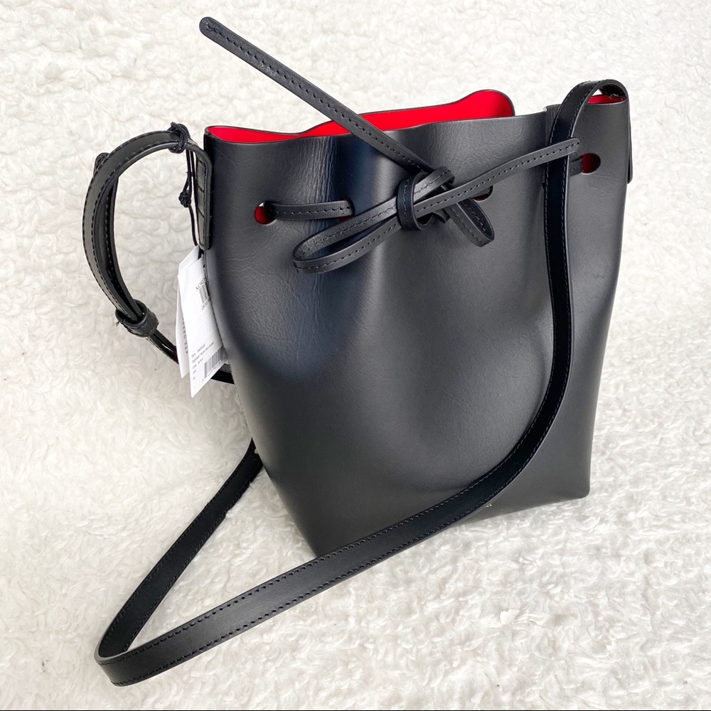 Mansur Gavriel Mini Bucket Bag Black Flamma - Picture 2 of 14